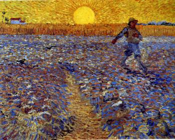Vincent Van Gogh : Sower with Setting Sun